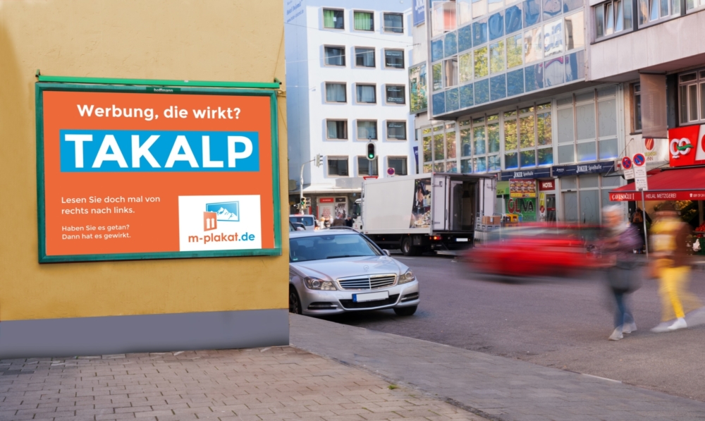 Plakatwerbung im Großformat - Außenwerbung in Ihrer Stadt die wirkt - m-plakat.de
