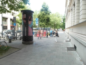 Plakatwand in München - Wallst. 2/ Sendl. Torplatz